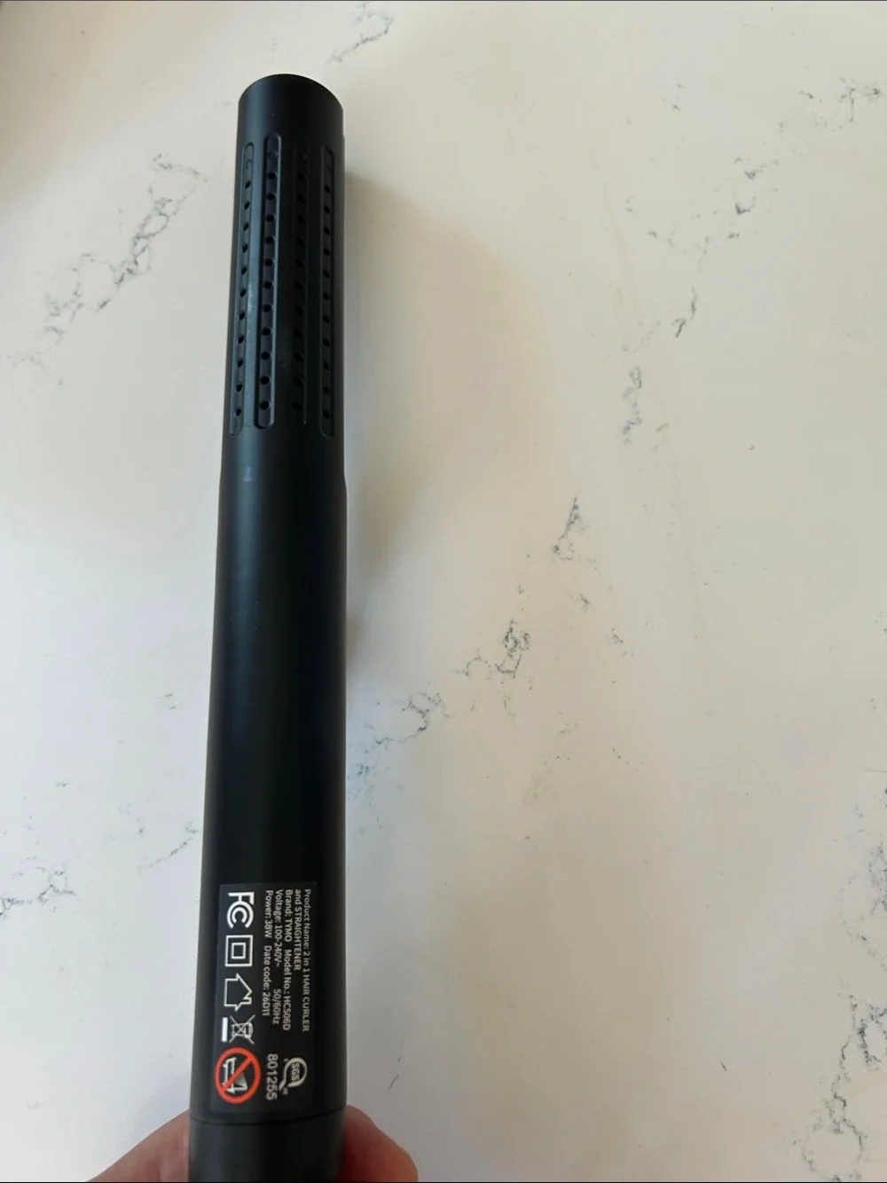 Black Hair Straightening Brush - Sleek Heated Styling Tool